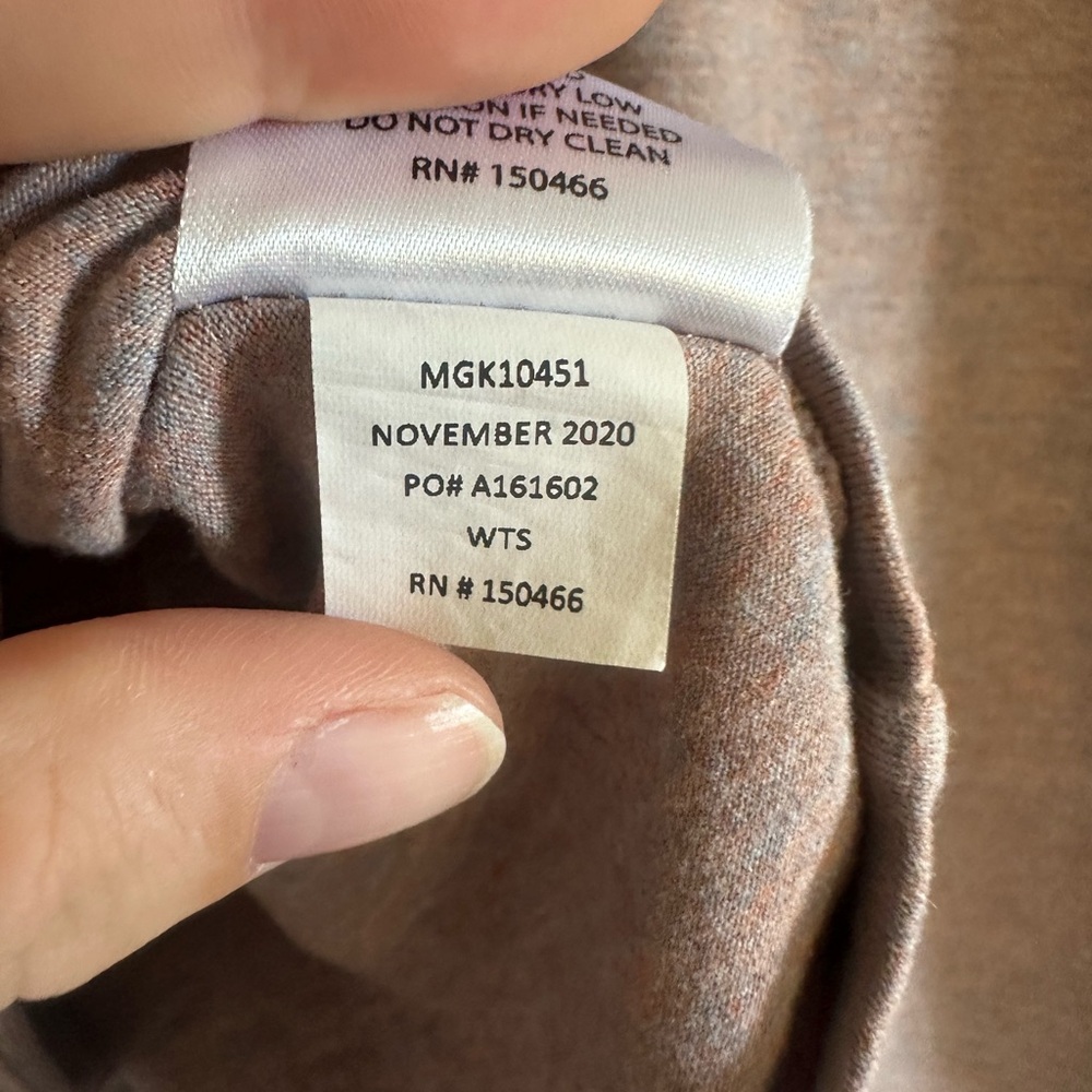 01 ALG0 Performance Blush Pink Moisture Wicking Anti Odor SPF 40 Long Sleeve - Picture 7 of 7